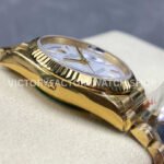 8+ Factory Counterweight Rolex Day-Date 128238-0081 36mm Full Yellow Gold White Dial