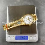 8+ Factory Counterweight Rolex Day-Date 128238-0081 36mm Full Yellow Gold White Dial
