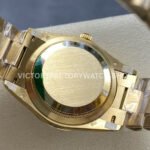 8+ Factory Counterweight Rolex Day-Date 128238-0106 36mm Full Yellow Gold Color Baguette Puzzle Blue Dial