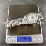 8+ Factory Counterweight Rolex Day-Date 128239-0038 36mm Full White Gold Roman Numerals White Dial