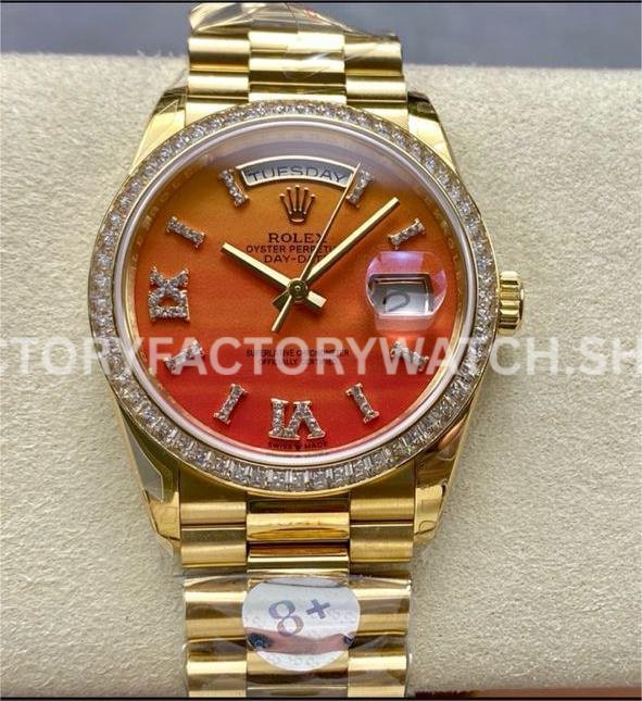 Rolex Day-Date 128348RBR super clone watch 36mm
