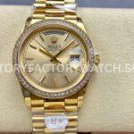 8+ Factory Rolex Day-Date 128348RBR yellow gold replica watch