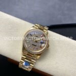 8+ Factory Counterweight Rolex Day-Date 128348RBR-0030 36mm Diamond Yellow Gold Bezel Full Yellow Gold Baguette Diamond Yellow Gold Dial