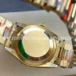 8+ Factory Counterweight Rolex Day-Date 128348RBR-0042 36mm Diamond Bezel Full Yellow Gold Roman Numerals White Dial