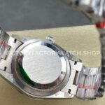 8+ Factory Counterweight Rolex Day-Date 128349RBR-0001 36mm Diamond Bezel Full White Gold Silver Dial