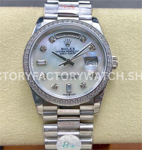 Rolex Day-Date 128349RBR replica watch 36mm 8+ Factory