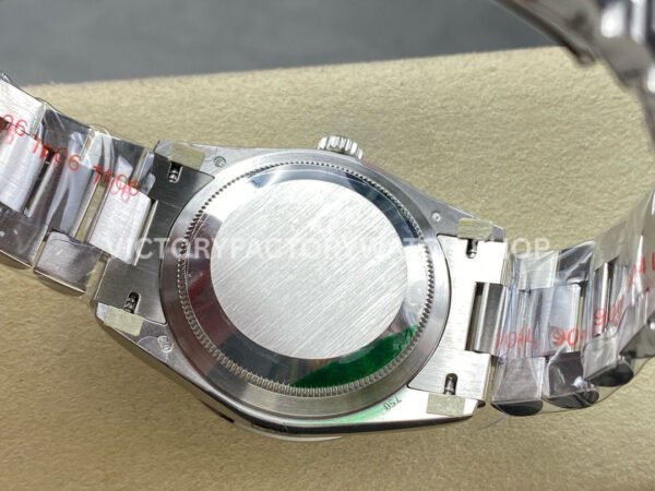 8+ Factory Counterweight Rolex Day-Date 128349RBR-0006 36mm Diamond White Gold Bezel Full White Gold Baguette Diamond White Gold Dial