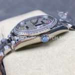 8+ Factory Counterweight Rolex Day-Date 128349RBR-0006 36mm Diamond White Gold Bezel Full White Gold Baguette Diamond White Gold Dial