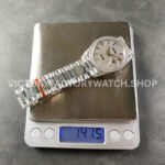 8+ Factory Counterweight Rolex Day-Date 128349RBR-0006 36mm Diamond White Gold Bezel Full White Gold Baguette Diamond White Gold Dial