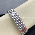 8+ Factory Counterweight Rolex Day-Date 128349RBR-0008 36mm Diamond Bezel White Gold Roman Number Pink Dial