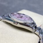 8+ Factory Counterweight Rolex Day-Date 128349RBR-0008 36mm Diamond Bezel White Gold Roman Number Pink Dial