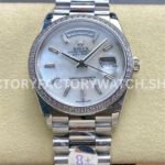 Rolex Day-Date 128349RBR replica watch white gold