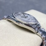 8+ Factory Counterweight Rolex Day-Date 128349RBR-0049 36mm Diamond Bezel White Gold Baguette Diamond Mother Of Pearl Dial