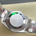 8+ Factory Counterweight Rolex Day-Date 128349RBR-0051 36mm Diamond Bezel White Gold Baguette Diamond Blue Dial