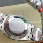 8+ Factory Counterweight Rolex Day-Date 128396TBR 36mm Diamond Bezel Full Platinum Roman Numerals Ice Blue Dial