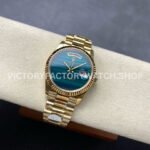8+ Factory Counterweight Rolex Day-Date 18038 36mm Full Yellow Gold Blue Gradient Dial