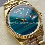8+ Factory Counterweight Rolex Day-Date 18038 36mm Full Yellow Gold Blue Gradient Dial
