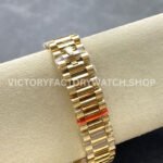 8+ Factory Counterweight Rolex Day-Date 18038 36mm Full Yellow Gold Blue Gradient Dial