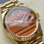 8+ Factory Counterweight Rolex Day-Date 18038 36mm Full Yellow Gold Orange Gradient Dial