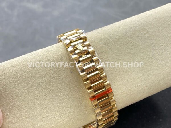 8+ Factory Counterweight Rolex Day-Date 18038 36mm Full Yellow Gold Orange Gradient Dial