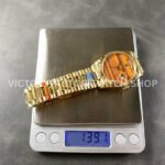 8+ Factory Counterweight Rolex Day-Date 18038 36mm Full Yellow Gold Orange Gradient Dial