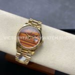 8+ Factory Counterweight Rolex Day-Date 18038 36mm Full Yellow Gold Orange Gradient Dial