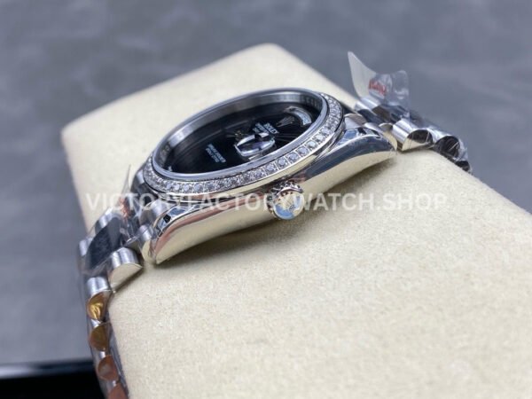 8+ Factory Counterweight Rolex Day-Date 18209 36mm Diamond Bezel Full White Gold Black Dial (8) 8+ Factory Counterweight Rolex Day-Date 18309 36mm Diamond Bezel Full White Gold Black Dial
