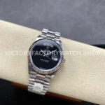 8+ Factory Counterweight Rolex Day-Date 18309 36mm Full White Gold Black Dial