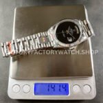 8+ Factory Counterweight Rolex Day-Date 18309 36mm Full White Gold Black Dial