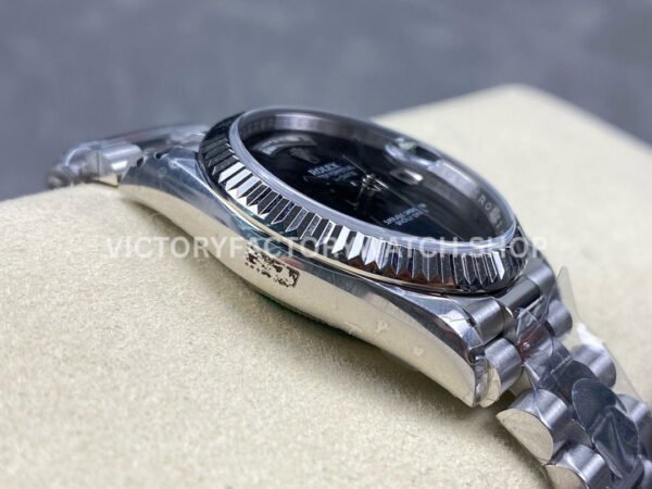 8+ Factory Counterweight Rolex Day-Date 18309 36mm Full White Gold Black Dial