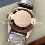 8+ Factory Counterweight Rolex Day-Date 36mm 128235-0037 Rose (5) 8+ Factory Counterweight Rolex Day-Date 36mm 128235-0037 Rose Gold Crocodile Leather Strap Diamond Mope&Baguette Diamond Brown Ombré Dial