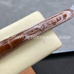 8+ Factory Counterweight Rolex Day-Date 36mm 128235-0075 Rose Gold Crocodile Leather Strap Roman Numerals Brown Ombré Dial