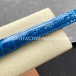 8+ Factory Counterweight Rolex Day-Date 36mm 128236-0009 White Gold Crocodil (6) 8+ Factory Counterweight Rolex Day-Date 36mm 128236-0009 Platinum Crocodile Leather Strap Baguette Diamond Ice Blue Dial