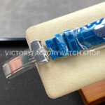 8+ Factory Counterweight Rolex Day-Date 36mm 128236-0009 White Gold Crocodil (8) 8+ Factory Counterweight Rolex Day-Date 36mm 128236-0009 Platinum Crocodile Leather Strap Baguette Diamond Ice Blue Dial