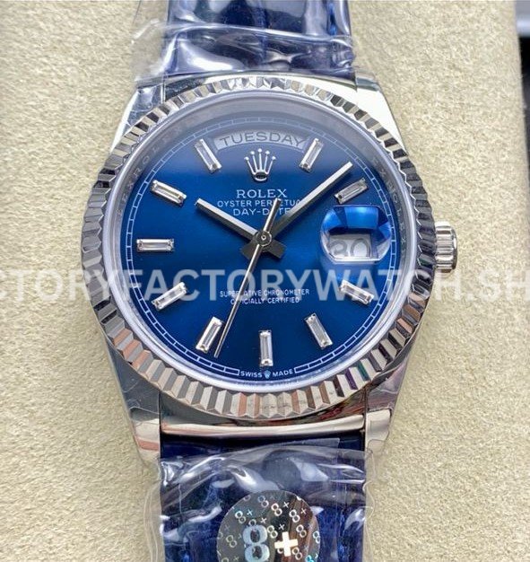 Rolex Day-Date 128239 replica watch white gold dial