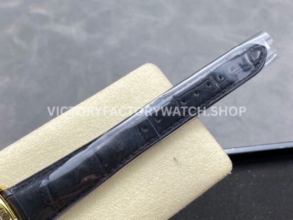 8+ Factory Counterweight Rolex Day-Date 36mm 18038 Yellow Gold Crocodile Leather Strap Black Dial (6) 8+ Factory Counterweight Rolex Day-Date 36mm 18038 Yellow Gold Crocodile Leather Strap Black Dial