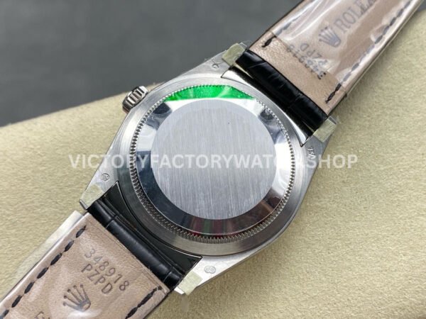 8+ Factory Counterweight Rolex Day-Date 36mm 18206 White Gold Crocodile Leather Strap Black Dial (7) 8+ Factory Counterweight Rolex Day-Date 36mm 18309 White Gold Crocodile Leather Strap Black Dial