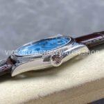 8+ Factory Rolex 1908 52506-0002 39mm Platinum Leather Strap Arabic Numerals Ice Blue Dial
