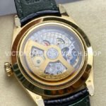 8+ Factory Rolex 1908 52508-0002 39mm Yellow Gold Leather Strap Arabic Numerals Black Dial