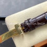 8+ Factory Rolex 1908 52508-0006 39mm Yellow Gold Leather Strap Arabic Numerals White Dial