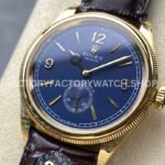 8+ Factory Rolex 1908 52508 39mm Yellow Gold Leather Strap Arabic Numerals Blue Dial (3) 8+ Factory Rolex 1908 52508 39mm Yellow Gold Leather Strap Arabic Numerals Blue Dial