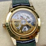 8+ Factory Rolex 1908 52508 39mm Yellow Gold Leather Strap Arabic Numerals Champagne Dial