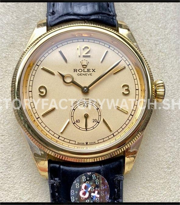 8+ Factory Rolex 1908 52508 yellow gold replica watch