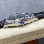 8+ Factory Rolex 1908 52509-0002 39mm White Gold Leather Strap Arabic Numerals Black Dial