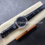 8+ Factory Rolex 1908 52509-0002 39mm White Gold Leather Strap Arabic Numerals Black Dial