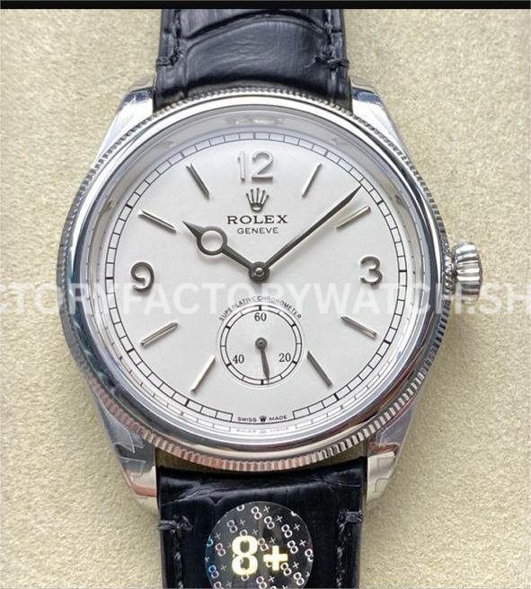 Rolex 1908 52509 replica watch 39mm white gold 8+ Factory
