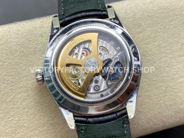 8+ Factory Rolex 1908 52509-0006 39mm White Gold Leather Strap Arabic Numerals White Dial