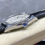 8+ Factory Rolex 1908 52509-0006 39mm White Gold Leather Strap Arabic Numerals White Dial