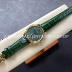 8+ Factory Rolex 1908 M52508 39mm Yellow Gold Leather Strap Arabic Numerals Green Dial