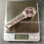 8+ Factory Counterweight Rolex Datejust 278381RBR-0024 31mm Diamond Rose Gold Bezel Half Rose Gold Diamond Pink Dial Jubilee